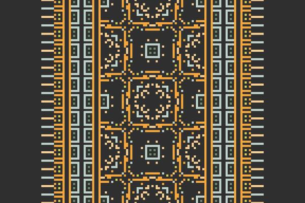 Anarkali frock design Seamless Mughal architecture Motif embroidery, Pixel Ikat embroidery Design for Print egyptian hieroglyphs tibetan geo pattern