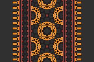 Anarkali frock design Seamless Scandinavian pattern Motif embroidery, Pixel Ikat embroidery Design for Print jacquard slavic pattern folklore pattern kente arabesque vector