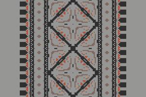 Kurta Pattern Seamless Native American, Motif embroidery, Pixel Ikat embroidery Design for Print kurta pattern mughal motifs tapestry pattern floral repeat vector
