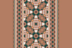 Kurta Pattern Seamless Native American, Motif embroidery, Pixel Ikat embroidery Design for Print Texture fabric saree sari carpet. kurta patola saree vector