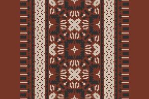 Kurta Pattern Seamless Bandana print silk Motif embroidery, Pixel Ikat embroidery Design for Print australian curtain pattern geometric pillow model kurti mughal flowers vector