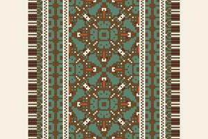 Kurta Pattern Seamless Australian aboriginal pattern Motif embroidery, Pixel Ikat embroidery Design for Print tapestry floral kimono repeat pattern lacing spanish motif vector