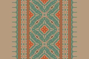 Kurta Pattern Seamless Australian aboriginal pattern Motif embroidery, Pixel Ikat embroidery Design for Print australian curtain pattern geometric pillow model kurti mughal flowers vector