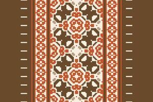 Kurta Pattern Seamless Australian aboriginal pattern Motif embroidery, Pixel Ikat embroidery Design for Print kurta pattern mughal motifs tapestry pattern floral repeat vector