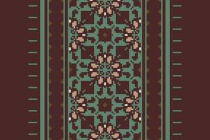 Kurta Pattern Seamless Australian aboriginal pattern Motif embroidery, Pixel Ikat embroidery Design for Print indonesian batik motif embroidery native american kurta mughal design vector