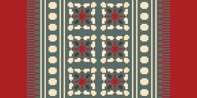Patchwork pattern Seamless Scandinavian pattern Motif embroidery, Pixel Ikat embroidery Design for Print figure tribal ink on cloth patola sari vector