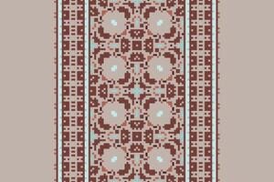 Kurta Pattern Seamless Mughal architecture Motif embroidery, Pixel Ikat embroidery Design for Print indigenous art aboriginal art pattern floral kurti mughal border vector