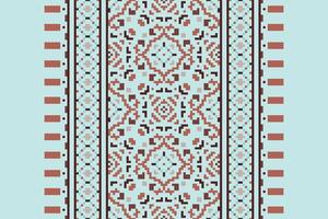 Kurta Pattern Seamless Mughal architecture Motif embroidery, Pixel Ikat embroidery Design for Print tapestry floral kimono repeat pattern lacing spanish motif vector