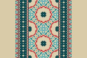 Kurta Pattern Seamless Australian aboriginal pattern Motif embroidery, Pixel Ikat embroidery Design for Print border embroidery ancient egypt vector