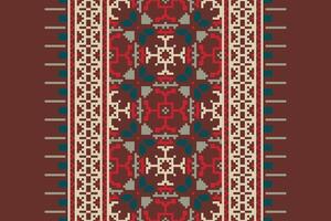 Kurta Pattern Seamless Australian aboriginal pattern Motif embroidery, Pixel Ikat embroidery Design for Print scandinavian pattern saree ethnic nativity gypsy pattern vector