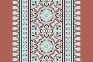 Kurta Pattern Seamless Mughal architecture Motif embroidery, Pixel Ikat embroidery Design for Print kurta pattern mughal motifs tapestry pattern floral repeat vector