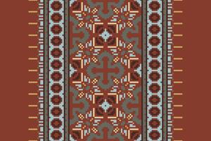 Kurta Pattern Seamless Mughal architecture Motif embroidery, Pixel Ikat embroidery Design for Print pattern vintage flower folk navajo patchwork pattern vector