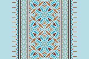 Kurta Pattern Seamless Scandinavian pattern Motif embroidery, Pixel Ikat embroidery Design for Print pattern vintage flower folk navajo patchwork pattern vector