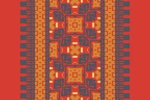 Punjabi Pattern Seamless Native American, Motif embroidery, Pixel Ikat embroidery Design for Print kurta pattern mughal motifs tapestry pattern floral repeat vector