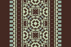 Punjabi Pattern Seamless Bandana print silk Motif embroidery, Pixel Ikat embroidery Design for Print scandinavian pattern saree ethnic nativity gypsy pattern vector