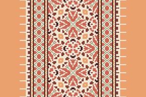 Punjabi Pattern Seamless Bandana print silk Motif embroidery, Pixel Ikat embroidery Design for Print kurta pattern mughal motifs tapestry pattern floral repeat vector