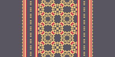 Motif folklore pattern Seamless Australian aboriginal pattern Motif embroidery, Pixel Ikat embroidery Design for Print tapestry floral kimono repeat pattern lacing spanish motif vector