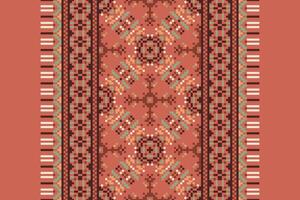 Punjabi Pattern Seamless Australian aboriginal pattern Motif embroidery, Pixel Ikat embroidery Design for Print pattern vintage flower folk navajo patchwork pattern vector