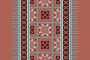 punjabi modelo sin costura Mughal arquitectura motivo bordado, píxel ikat bordado diseño para impresión interminable arabesco paño dupatta chal pañuelo impresión seda kurta hombres vector
