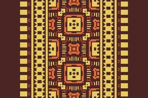 Punjabi Pattern Seamless Mughal architecture Motif embroidery, Pixel Ikat embroidery Design for Print kurta pattern mughal motifs tapestry pattern floral repeat vector