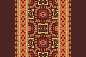 Punjabi Pattern Seamless Mughal architecture Motif embroidery, Pixel Ikat embroidery Design for Print tie dyeing pillowcase sambal puri kurti mughal architecture vector