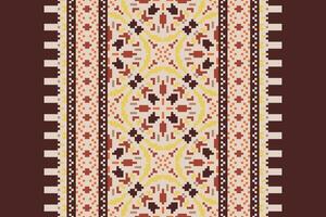 Punjabi Pattern Seamless Mughal architecture Motif embroidery, Pixel Ikat embroidery Design for Print jacquard slavic pattern folklore pattern kente arabesque vector