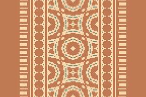 Punjabi Pattern Seamless Scandinavian pattern Motif embroidery, Pixel Ikat embroidery Design for Print figure tribal ink on cloth patola sari vector