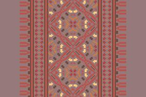 Punjabi Pattern Seamless Scandinavian pattern Motif embroidery, Pixel Ikat embroidery Design for Print endless arabesque cloth dupatta shawl bandana print silk kurta men vector