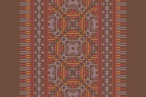 Punjabi Pattern Seamless Scandinavian pattern Motif embroidery, Pixel Ikat embroidery Design for Print indonesian batik motif embroidery native american kurta mughal design vector