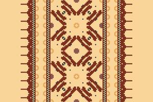 Punjabi Pattern Seamless Scandinavian pattern Motif embroidery, Pixel Ikat embroidery Design for Print indigenous art aboriginal art pattern floral kurti mughal border vector
