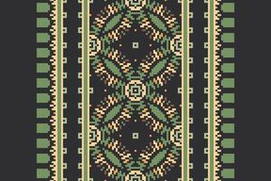 Punjabi Pattern Seamless Scandinavian pattern Motif embroidery, Pixel Ikat embroidery Design for Print jacquard slavic pattern folklore pattern kente arabesque vector