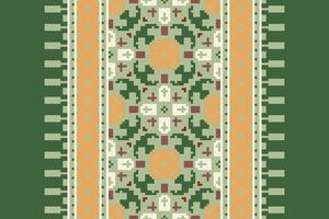 Churidar Pattern Seamless Bandana print silk Motif embroidery, Pixel Ikat embroidery Design for Print kurta pattern mughal motifs tapestry pattern floral repeat vector