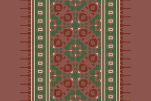 Churidar Pattern Seamless Bandana print silk Motif embroidery, Pixel Ikat embroidery Design for Print indigenous art aboriginal art pattern floral kurti mughal border vector