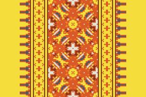 Churidar Pattern Seamless Mughal architecture Motif embroidery, Pixel Ikat embroidery Design for Print indigenous art aboriginal art pattern floral kurti mughal border vector
