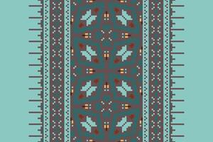 Churidar Pattern Seamless Scandinavian pattern Motif embroidery, Pixel Ikat embroidery Design for Print vyshyvanka placemat quilt sarong sarong beach kurtis Indian motifs vector