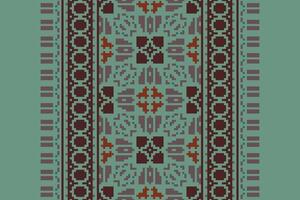Churidar Pattern Seamless Scandinavian pattern Motif embroidery, Pixel Ikat embroidery Design for Print indigenous art aboriginal art pattern floral kurti mughal border vector