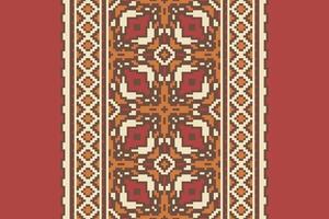 Churidar Pattern Seamless Scandinavian pattern Motif embroidery, Pixel Ikat embroidery Design for Print jacquard slavic pattern folklore pattern kente arabesque vector