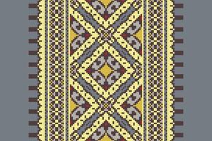 Dhoti Pattern Seamless Native American, Motif embroidery, Pixel Ikat embroidery Design for Print scarf hijab pattern kerchief Pixel Ikat Silk kurti model mughal patterns vector