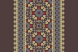 Dhoti Pattern Seamless Native American, Motif embroidery, Pixel Ikat embroidery Design for Print kurta pattern mughal motifs tapestry pattern floral repeat vector