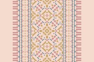Dhoti Pattern Seamless Native American, Motif embroidery, Pixel Ikat embroidery Design for Print jacquard slavic pattern folklore pattern kente arabesque vector