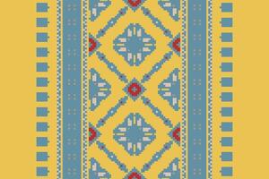 Dhoti Pattern Seamless Australian aboriginal pattern Motif embroidery, Pixel Ikat embroidery Design for Print Texture fabric saree sari carpet. kurta patola saree vector