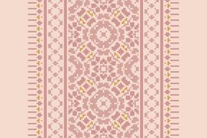 Dhoti Pattern Seamless Bandana print silk Motif embroidery, Pixel Ikat embroidery Design for Print jacquard slavic pattern folklore pattern kente arabesque vector