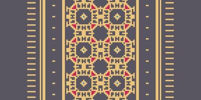Tie dye Pattern Seamless Bandana print silk Motif embroidery, Pixel Ikat embroidery Design for Print indigenous art aboriginal art pattern floral kurti mughal border vector
