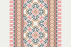 Dhoti Pattern Seamless Australian aboriginal pattern Motif embroidery, Pixel Ikat embroidery Design for Print scandinavian pattern saree ethnic nativity gypsy pattern vector