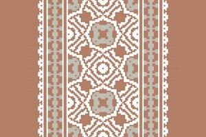 Dhoti Pattern Seamless Mughal architecture Motif embroidery, Pixel Ikat embroidery Design for Print tapestry floral kimono repeat pattern lacing spanish motif vector