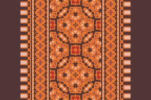 Dhoti Pattern Seamless Mughal architecture Motif embroidery, Pixel Ikat embroidery Design for Print scarf hijab pattern kerchief Pixel Ikat Silk kurti model mughal patterns vector