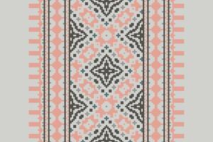 Dhoti Pattern Seamless Scandinavian pattern Motif embroidery, Pixel Ikat embroidery Design for Print scandinavian pattern saree ethnic nativity gypsy pattern vector