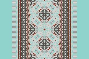 Dhoti Pattern Seamless Scandinavian pattern Motif embroidery, Pixel Ikat embroidery Design for Print australian curtain pattern geometric pillow model kurti mughal flowers vector