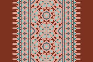 Dhoti Pattern Seamless Scandinavian pattern Motif embroidery, Pixel Ikat embroidery Design for Print kurta pattern mughal motifs tapestry pattern floral repeat vector