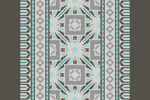 Dhoti Pattern Seamless Scandinavian pattern Motif embroidery, Pixel Ikat embroidery Design for Print tie dyeing pillowcase sambal puri kurti mughal architecture vector
